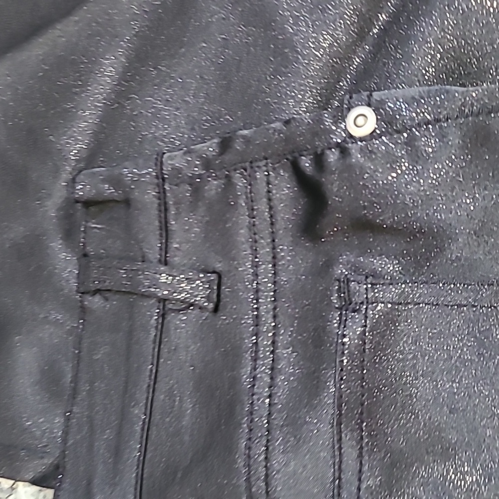 Y2K MISEMEANOR‎ PANTS BLACK POLYESTER SPANDEX SIZE 5 - Picture 14 of 14